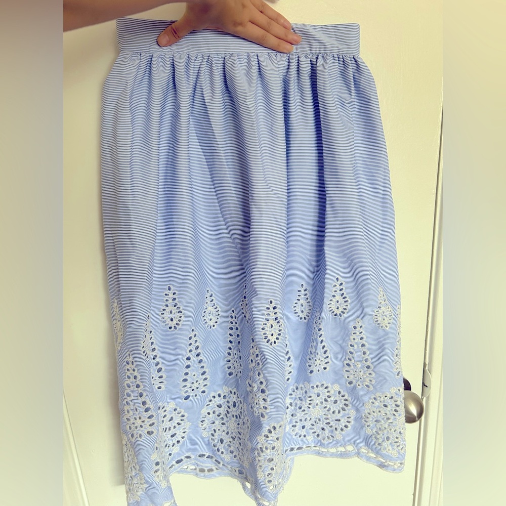 Calf length A line skirt